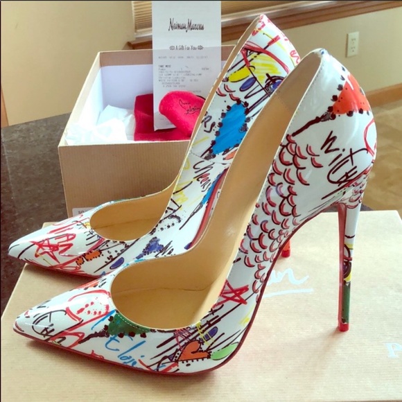 Christian Louboutin Shoes - Size 38.5 So Kate Graffiti heels
